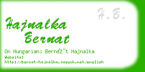 hajnalka bernat business card